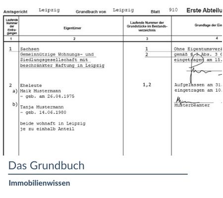 GRUNDBUCH ABTEILUNG 1-3: KURZ & EINFACH ERKLÄRT 8 Das Grundbuch
